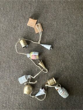 Rustic Gold Bell String Garland - Home Accents Decor